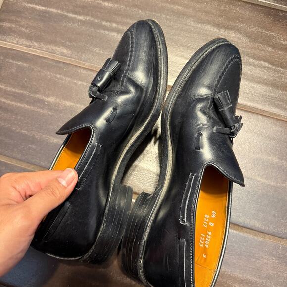 Allen Edmonds Grayson Tassel Loafer Mens Size 6.5 D Black Dress Leather USA - Picture 4 of 9